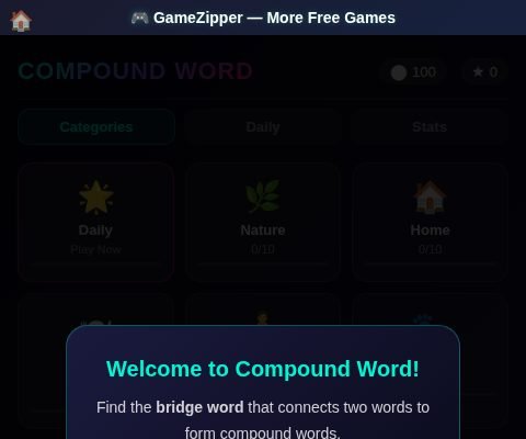 Compound Word Puzzle